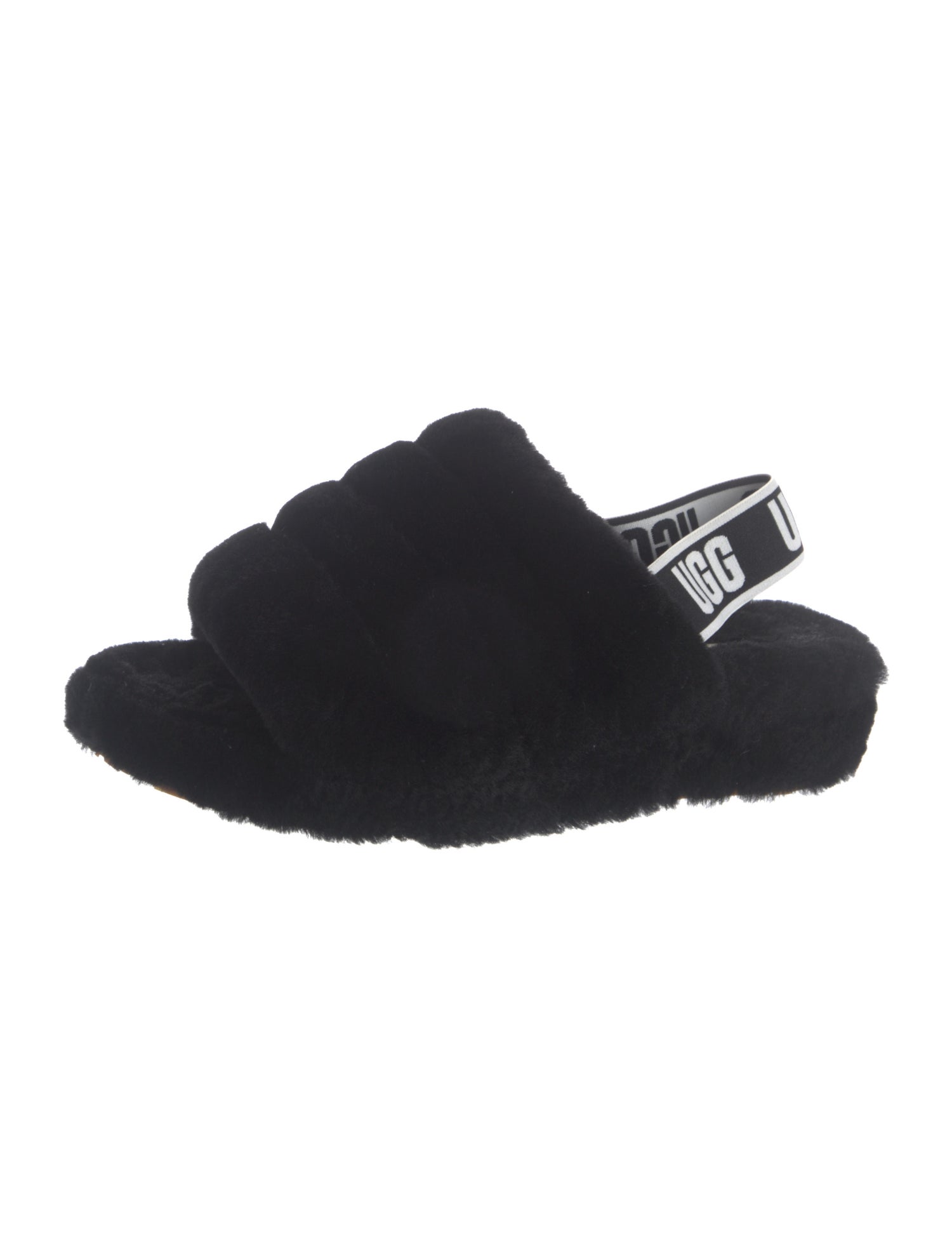 UGG Fur Slingback Sandals