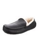 UGG Leather Fur Trim Loafers
