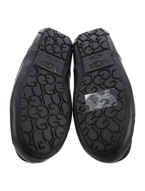 UGG Leather Fur Trim Loafers