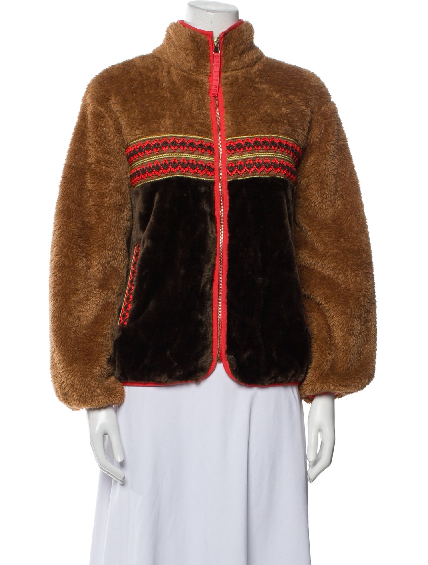 UGG Printed Faux Fur Jacket