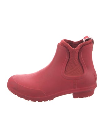 UGG Monogram Pattern Rubber Rain Boots