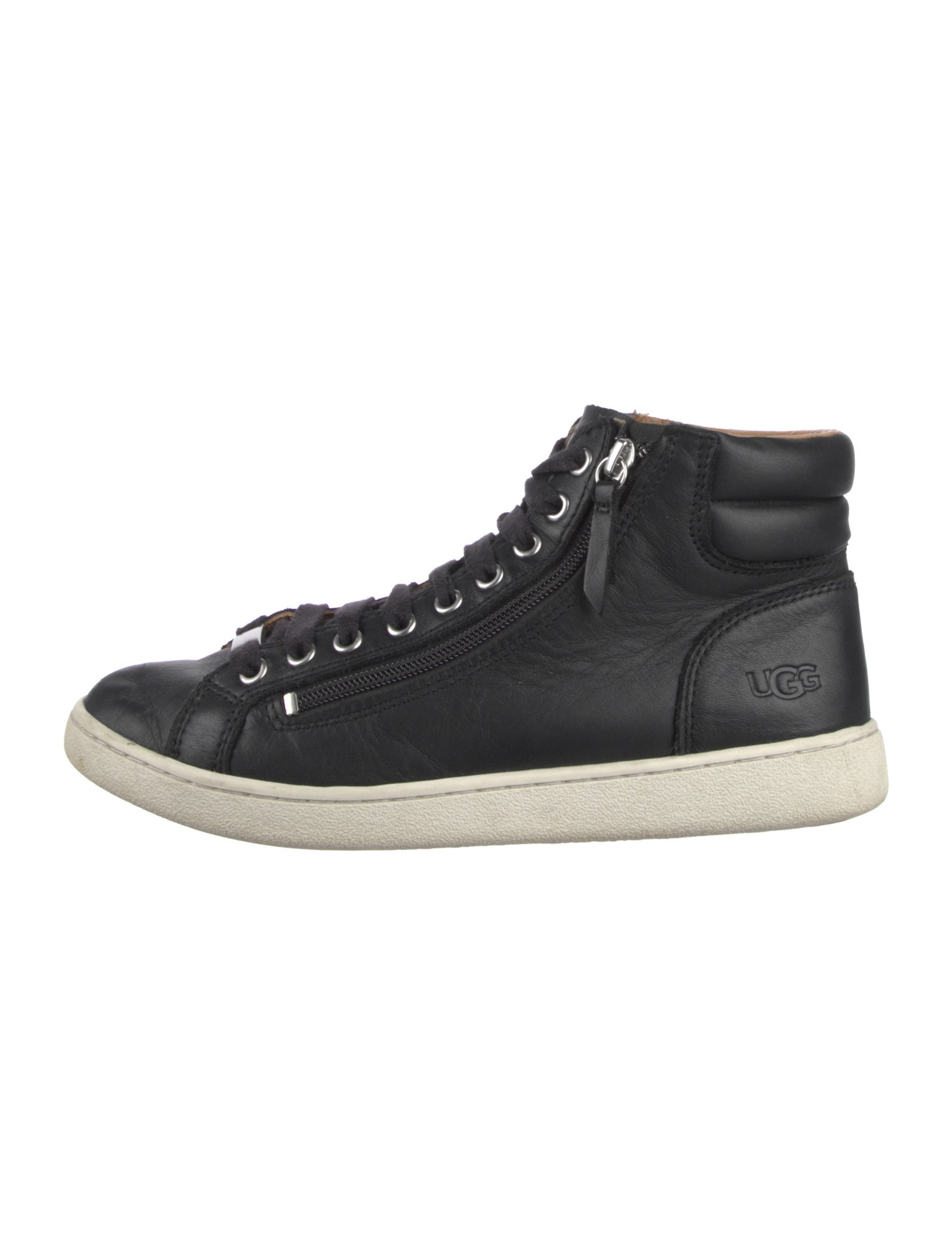 UGG Leather Colorblock Pattern Sneakers