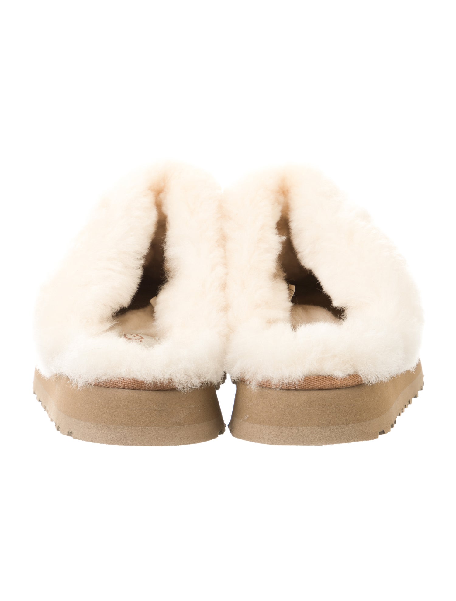 UGG Suede Fur Trim Mules