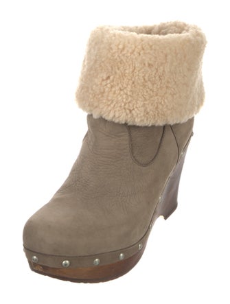 UGG Suede Studded Accents Snow Boots