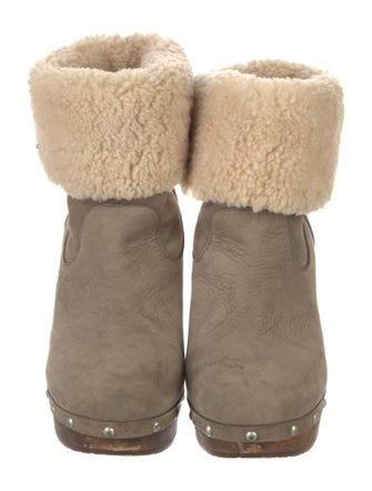 UGG Suede Studded Accents Snow Boots