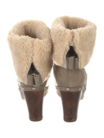UGG Suede Studded Accents Snow Boots