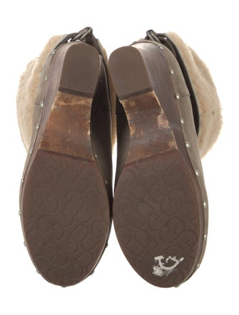 UGG Suede Studded Accents Snow Boots