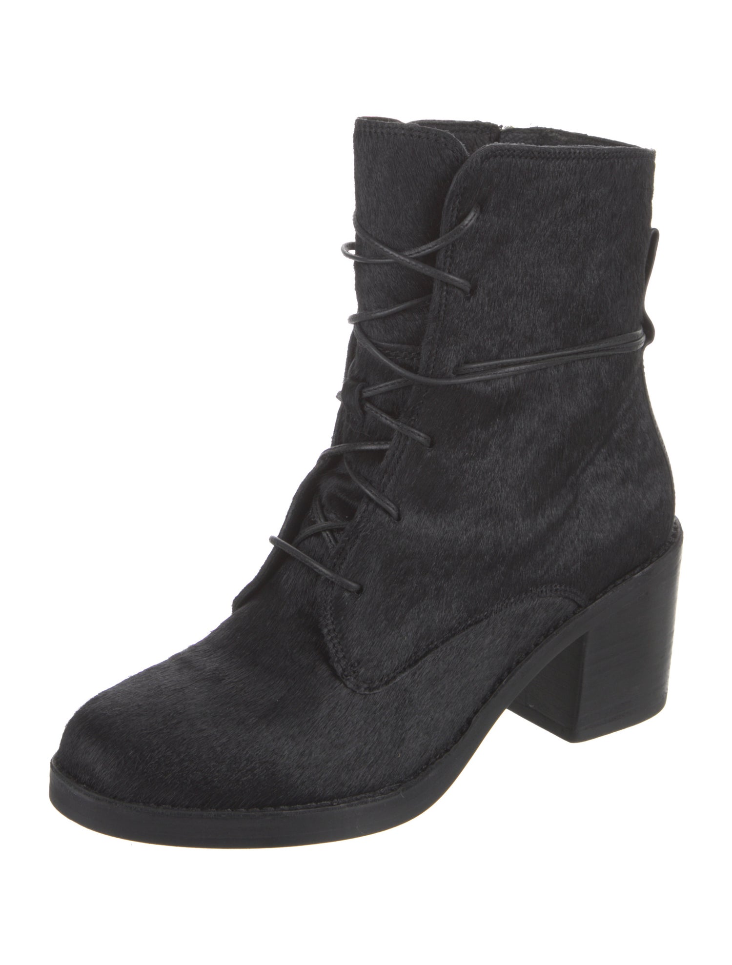 UGG Ponyhair Lace-Up Boots