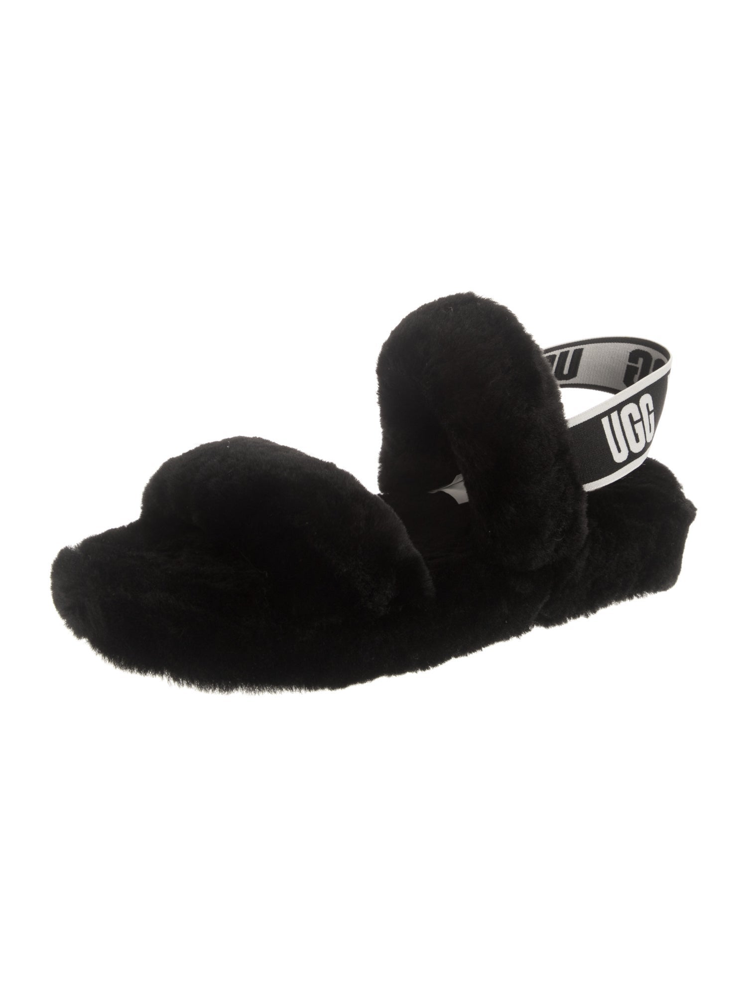 UGG Shearling Slingback Sandals