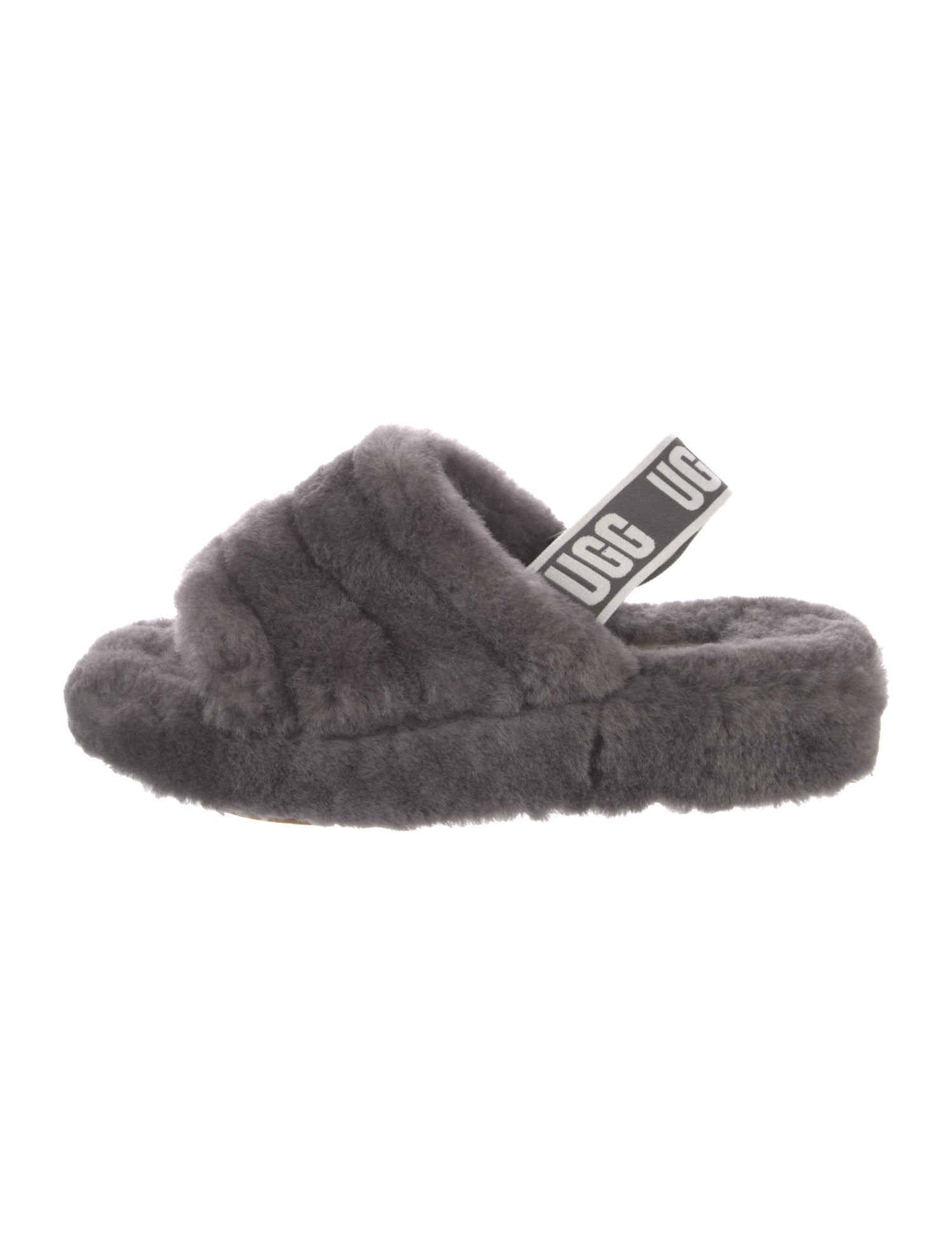 UGG Fur Slingback Sandals