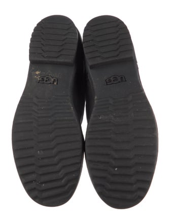 UGG Suede Colorblock Pattern Lace-Up Boots