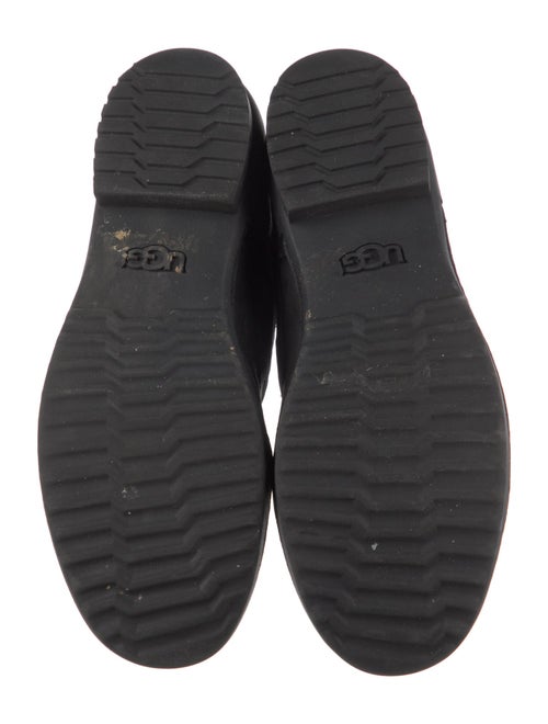 UGG Suede Colorblock Pattern Lace-Up Boots