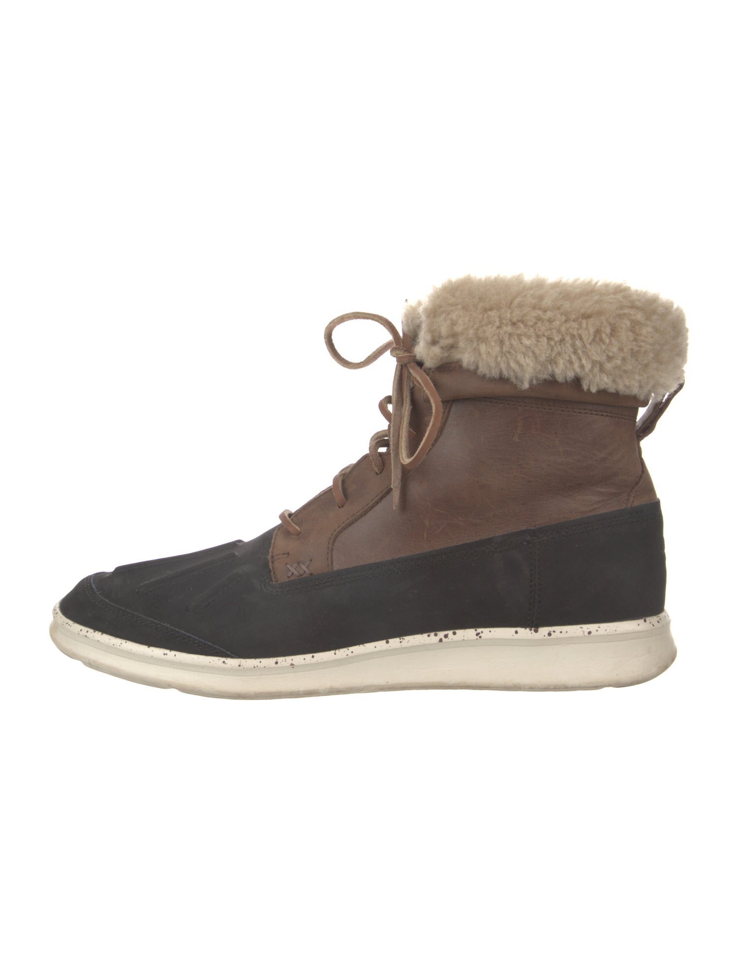 UGG Leather Lace-Up Boots