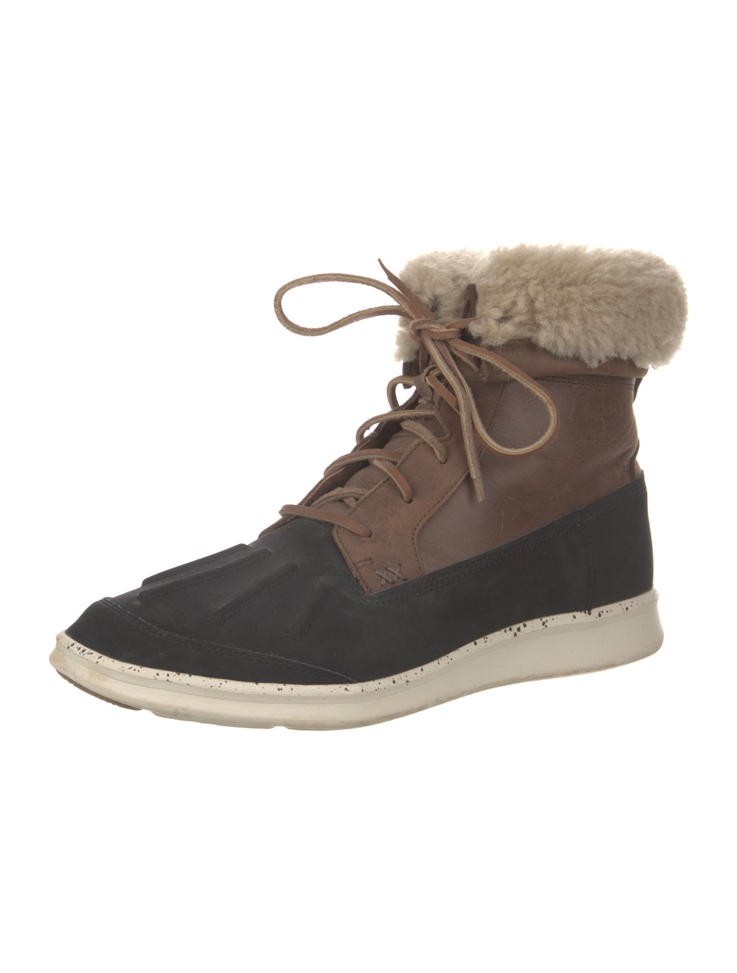 UGG Leather Lace-Up Boots