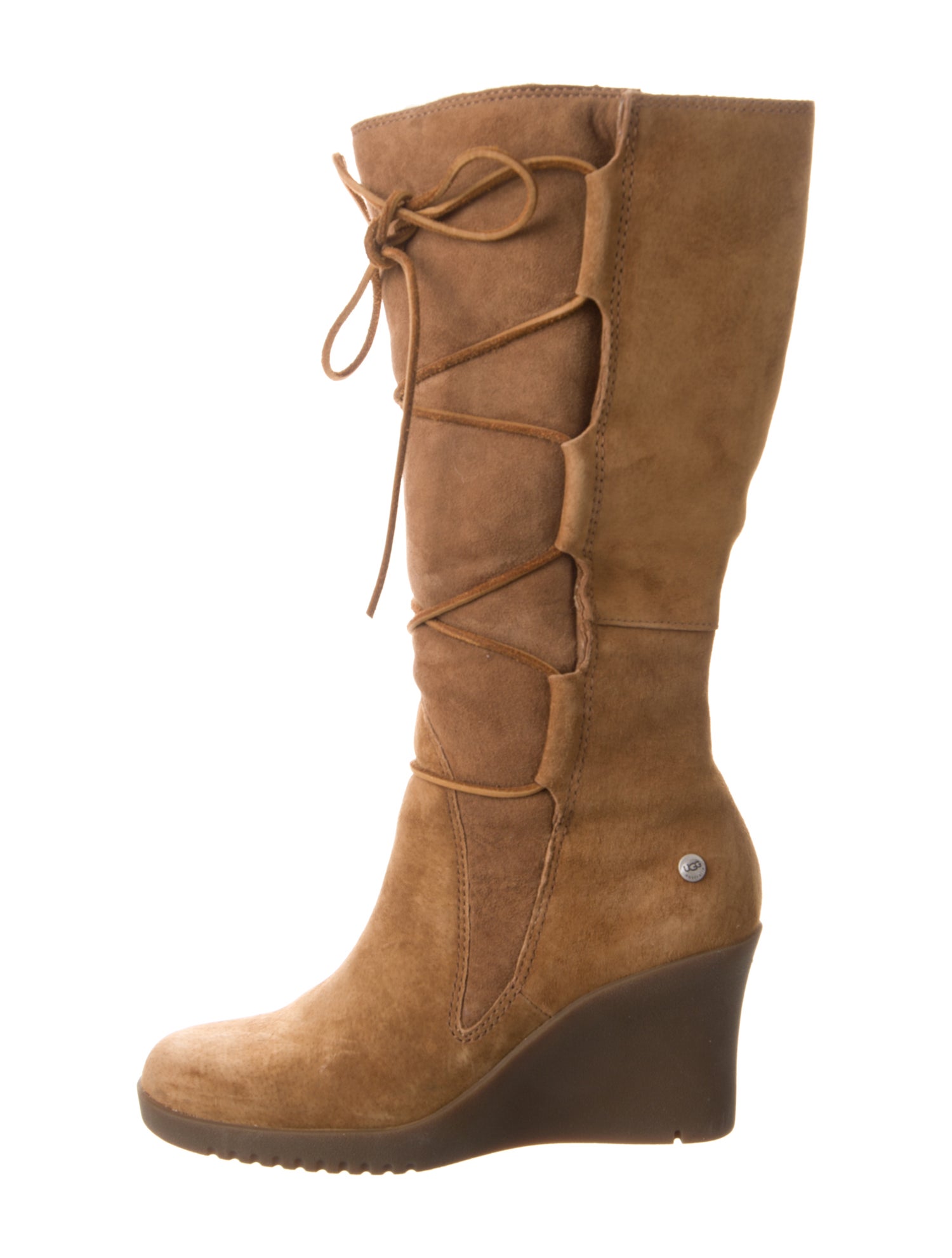 UGG Suede Lace-Up Boots