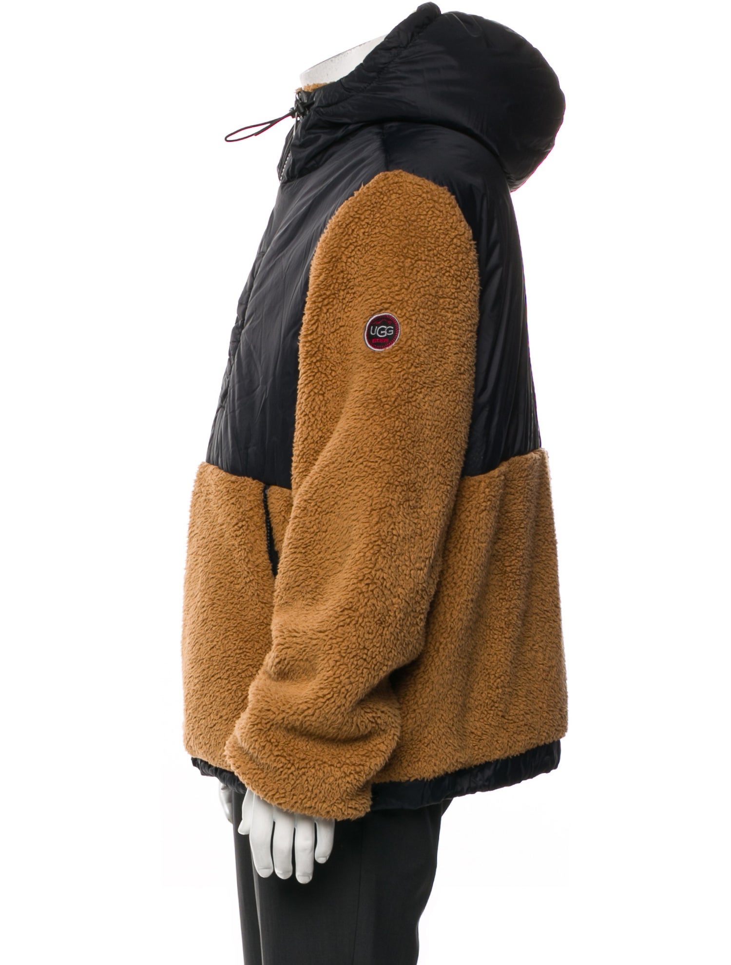 UGG Colorblock Pattern Puffer Coat