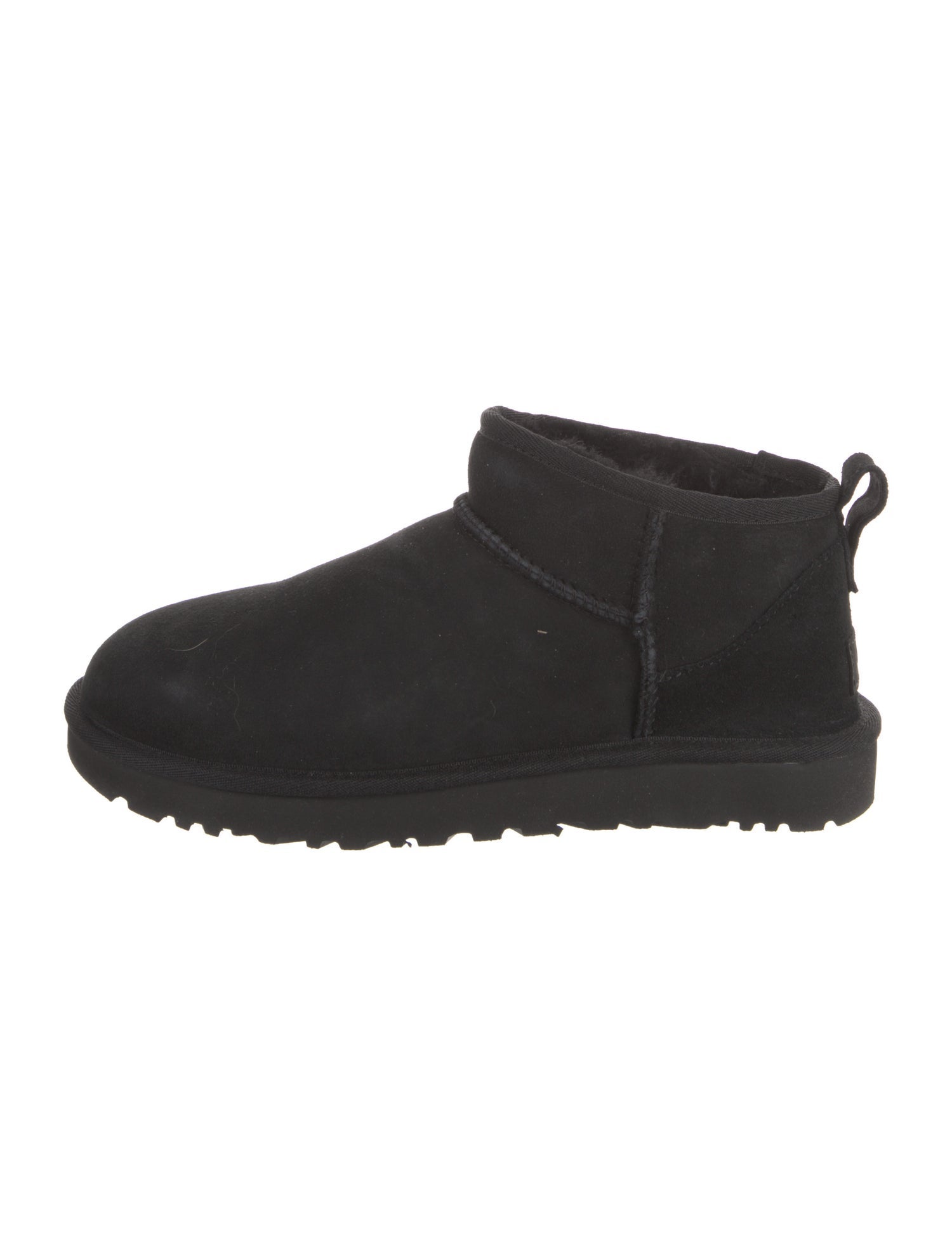 UGG Suede Fur Trim Boots
