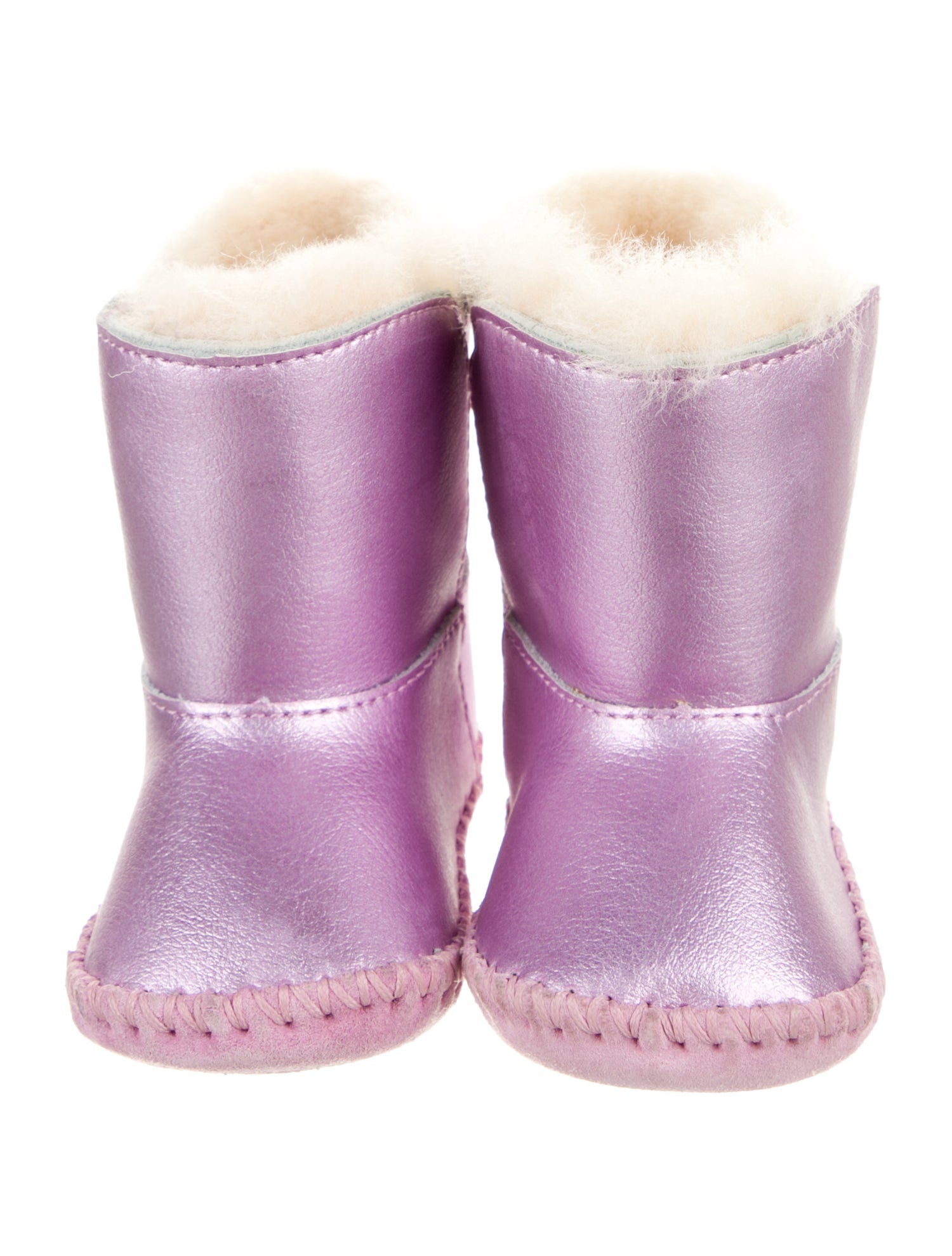 UGG Leather Solid Ankle Boots