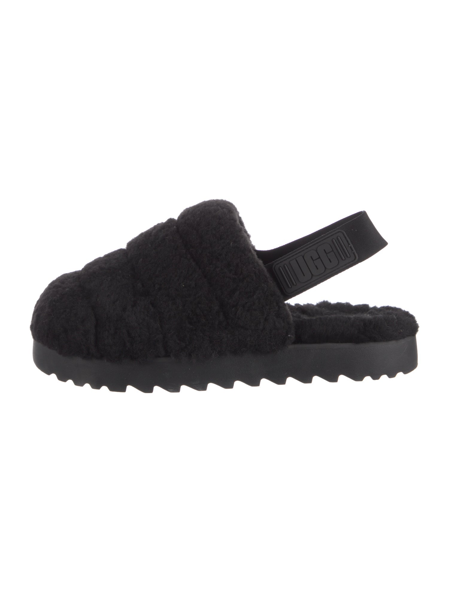 UGG Faux Fur Slingback Flats