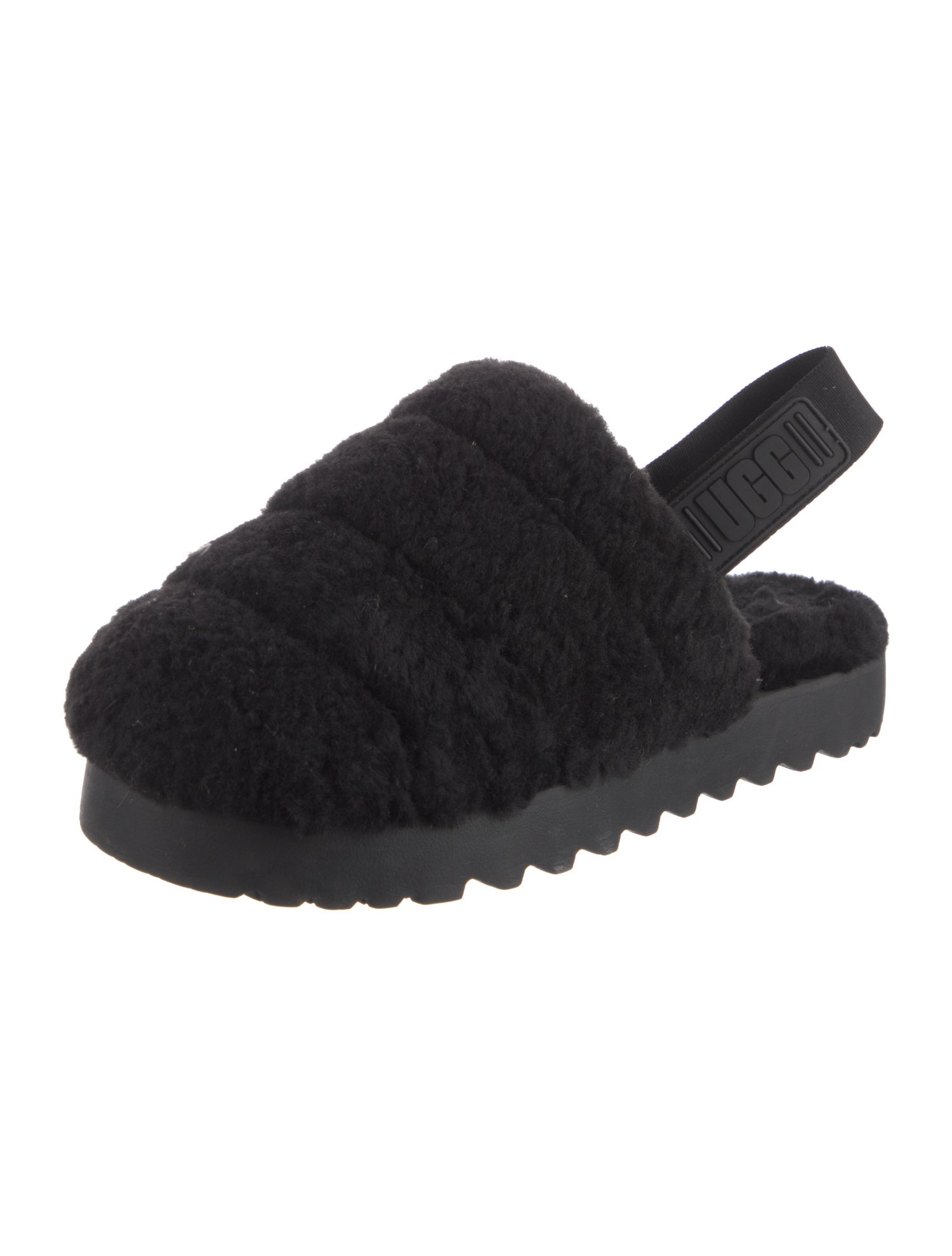 UGG Faux Fur Slingback Flats