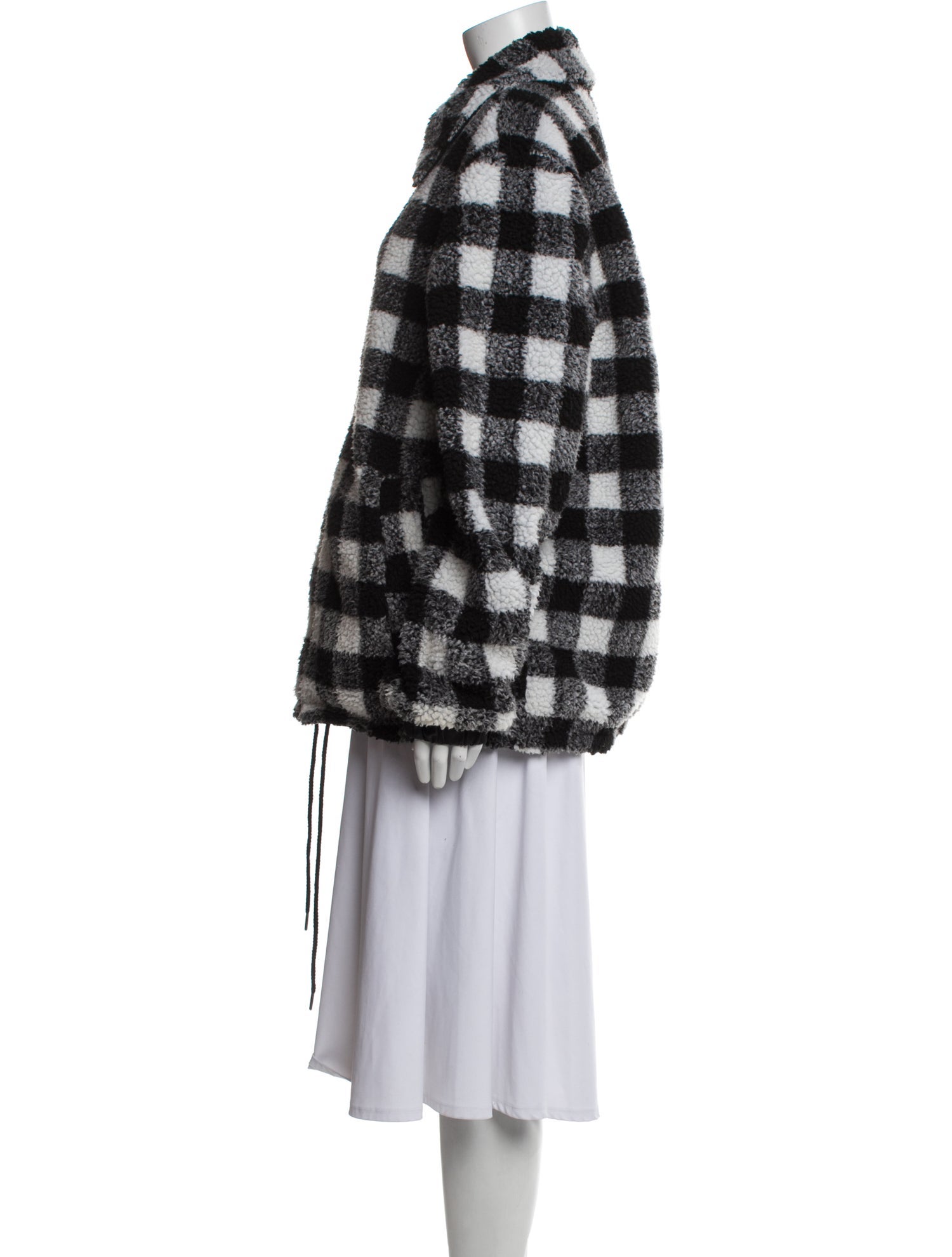 UGG Nylon Plaid Print Jacket