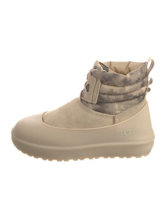 UGG Suede Printed Lace-Up Boots