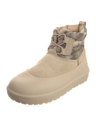 UGG Suede Printed Lace-Up Boots
