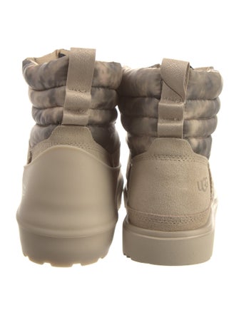 UGG Suede Printed Lace-Up Boots
