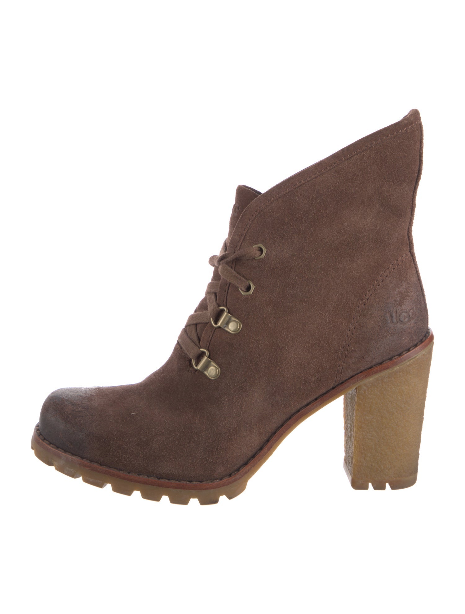 UGG Suede Lace-Up Boots