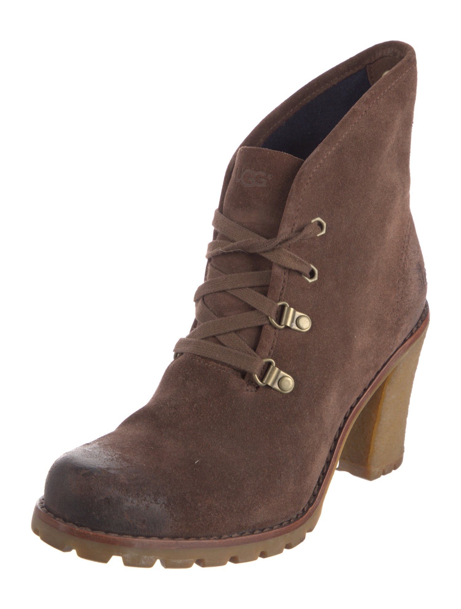 UGG Suede Lace-Up Boots