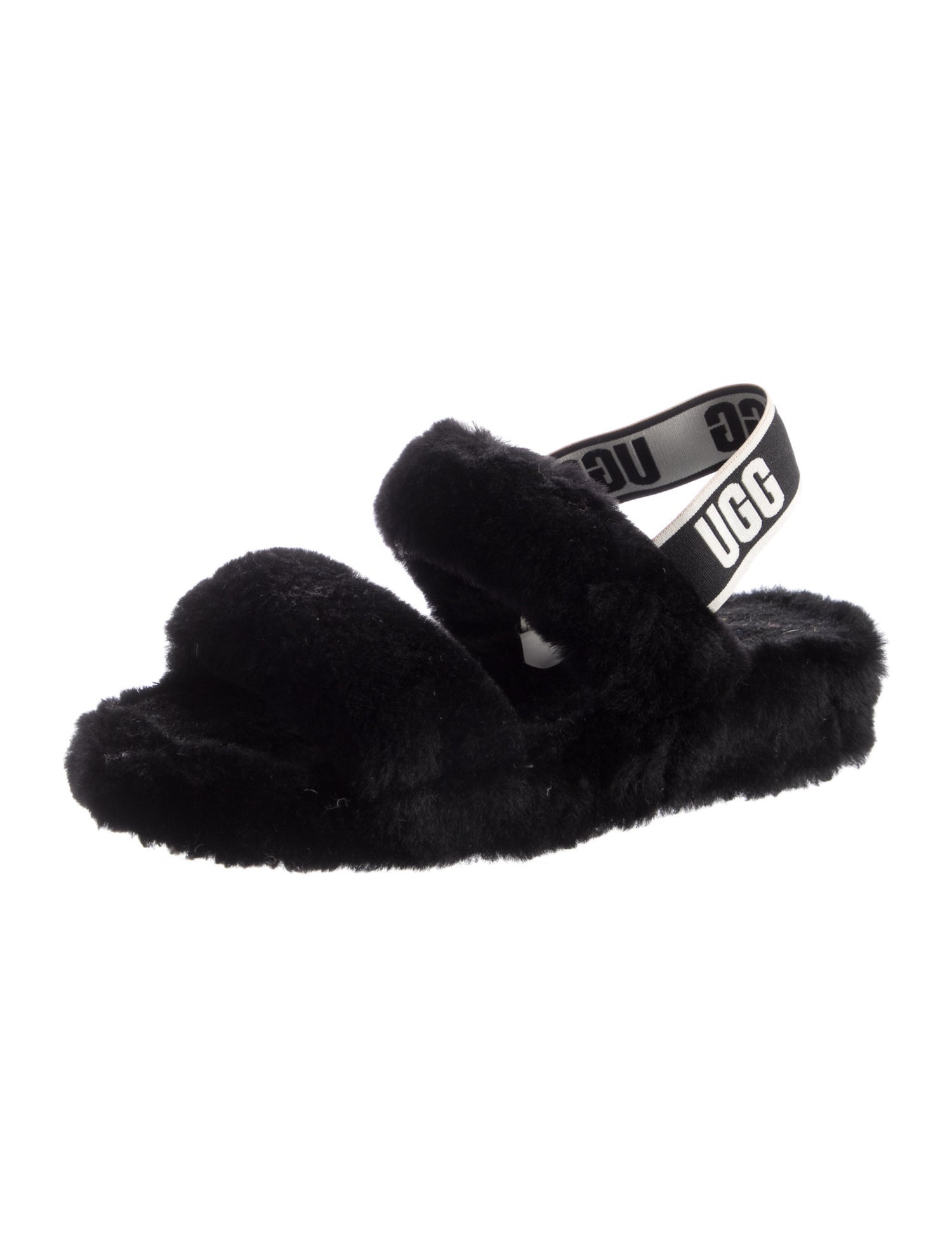 UGG Shearling Slingback Sandals