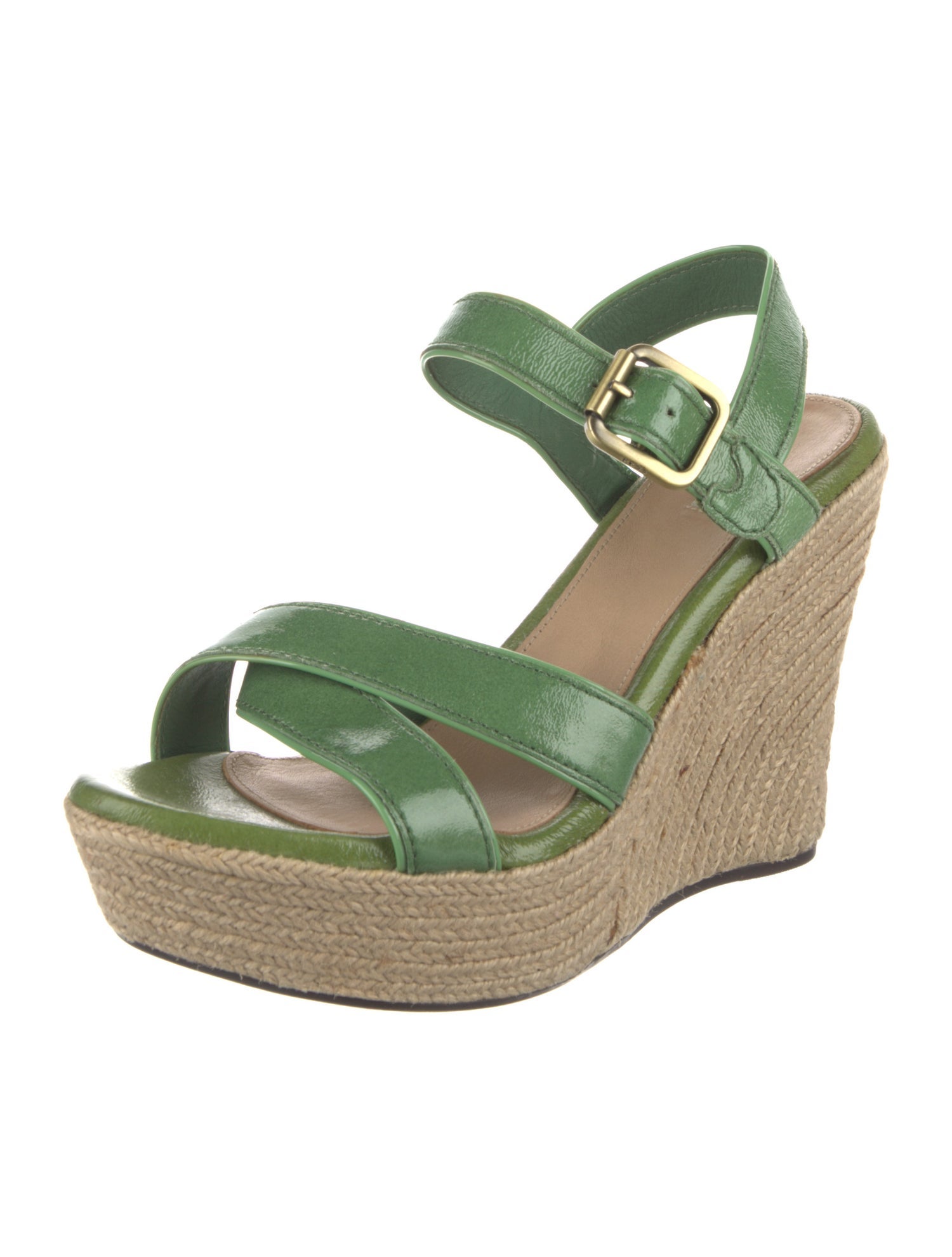 UGG Leather Colorblock Pattern Espadrilles