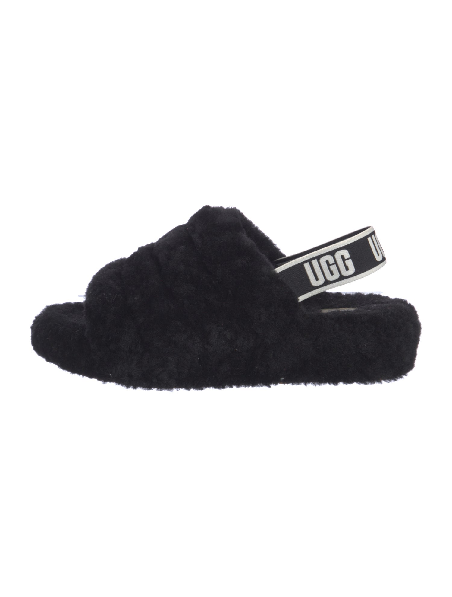 UGG Fur Slingback Sandals