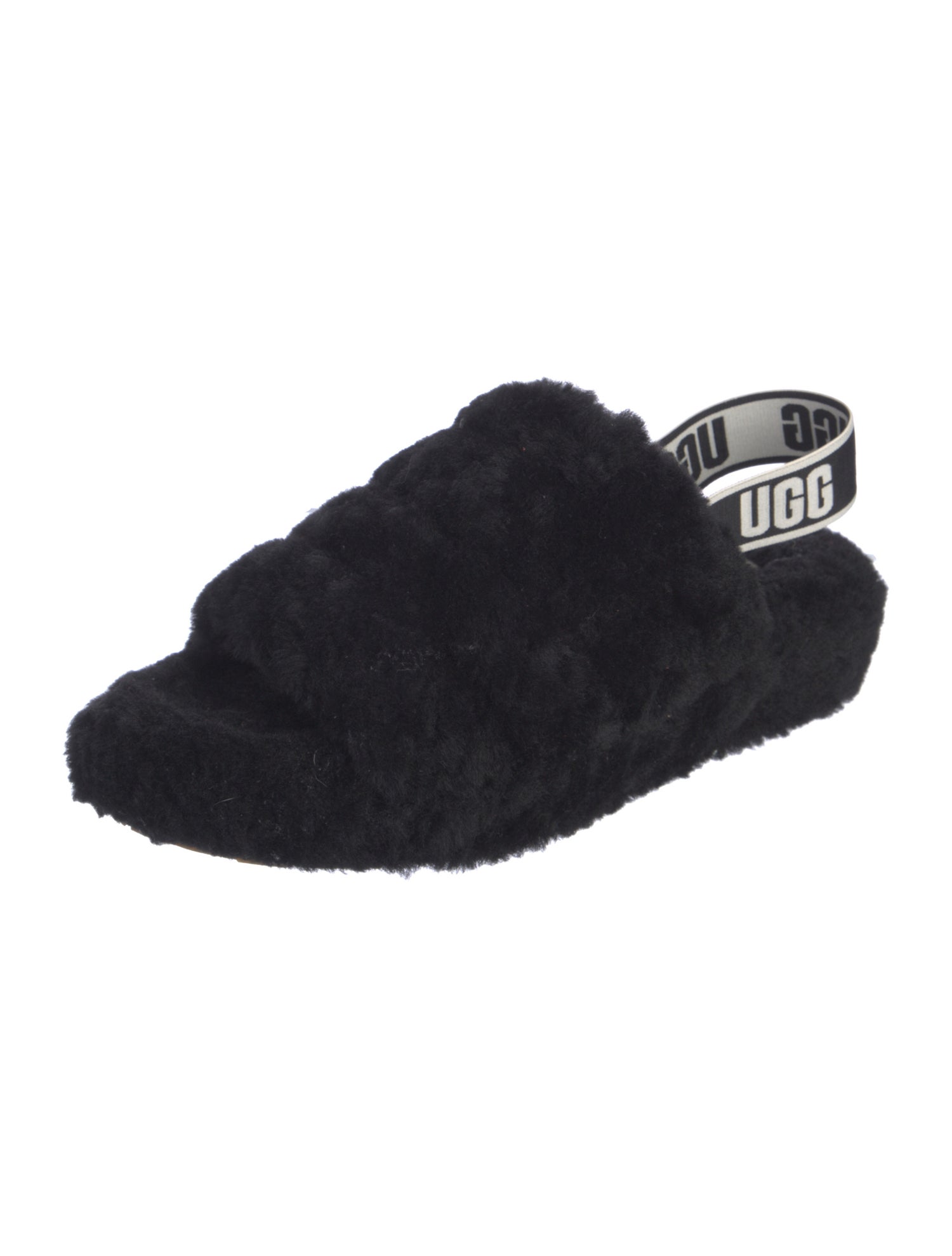 UGG Fur Slingback Sandals