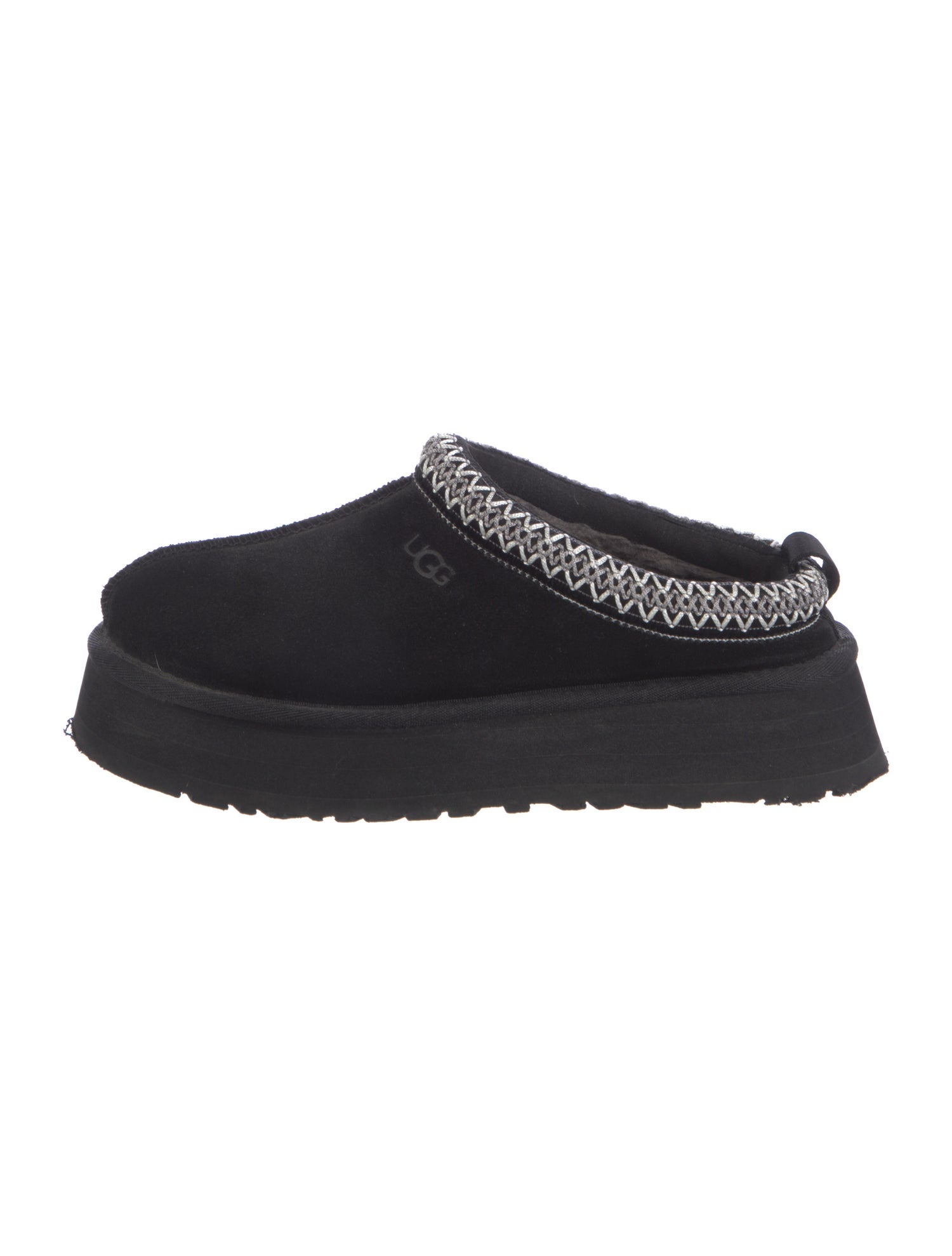 UGG Suede Embroidered Accent Mules