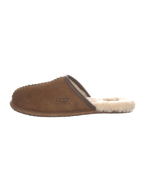 UGG Suede Whipstitch Trim Slippers