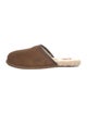 UGG Suede Whipstitch Trim Slippers