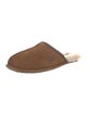 UGG Suede Whipstitch Trim Slippers