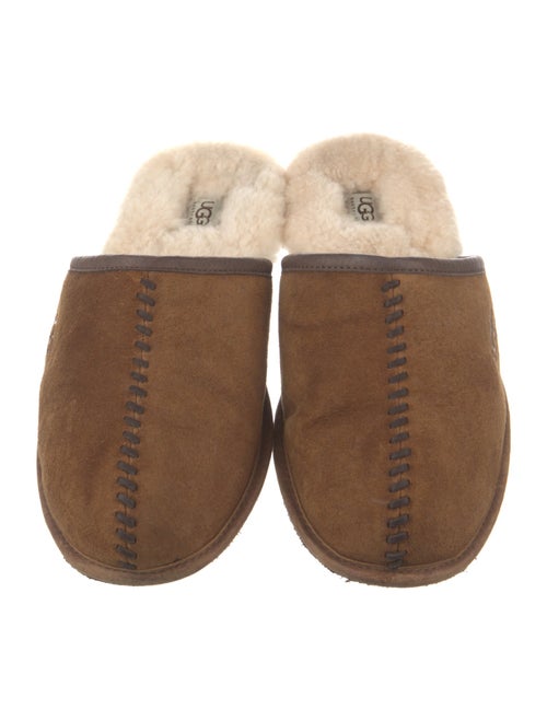 UGG Suede Whipstitch Trim Slippers