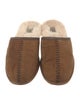 UGG Suede Whipstitch Trim Slippers