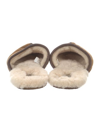UGG Suede Whipstitch Trim Slippers