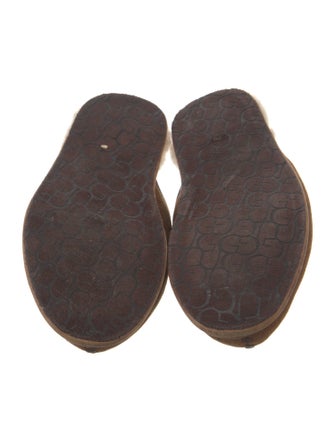 UGG Suede Whipstitch Trim Slippers