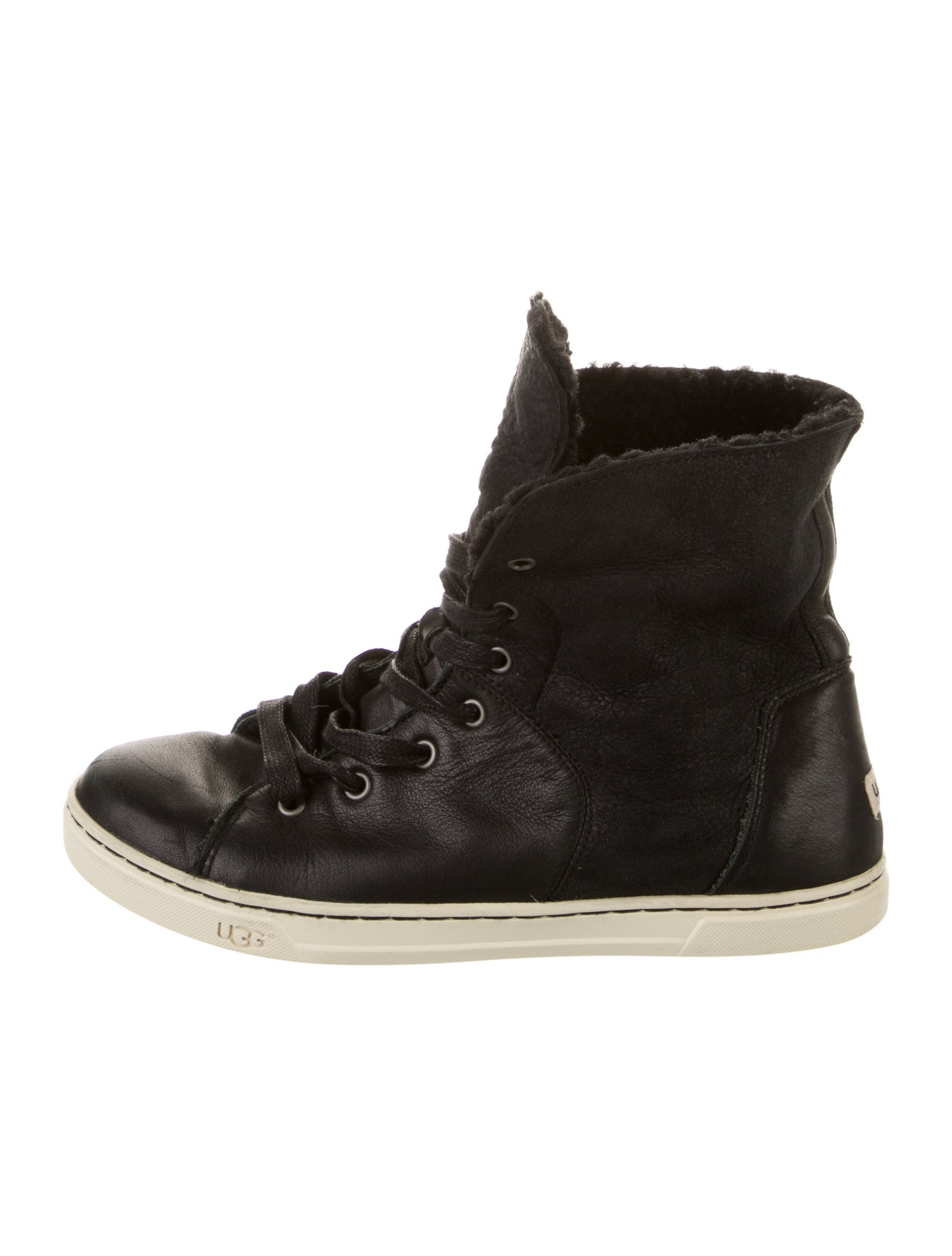 UGG Leather Wedge Sneakers