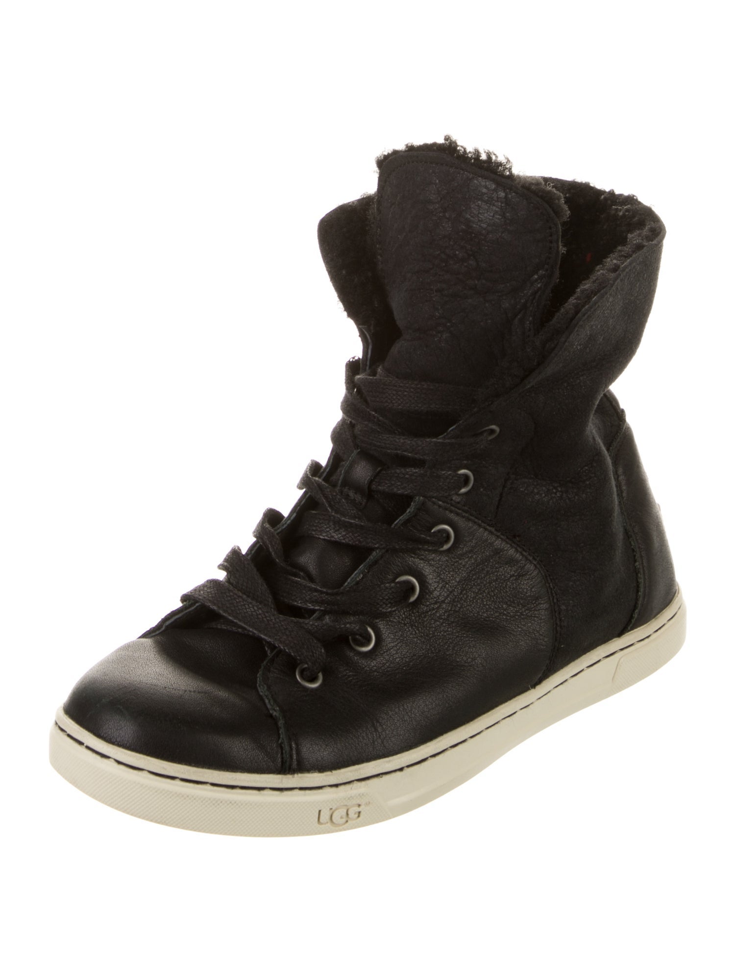 UGG Leather Wedge Sneakers