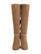 UGG Suede Fur Trim Boots