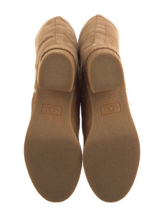 UGG Suede Fur Trim Boots