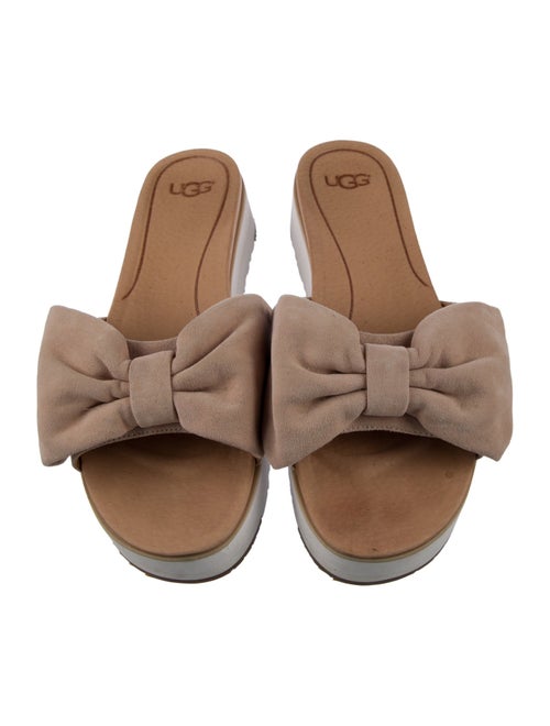 UGG Suede Bow Accents Slides