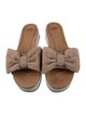 UGG Suede Bow Accents Slides