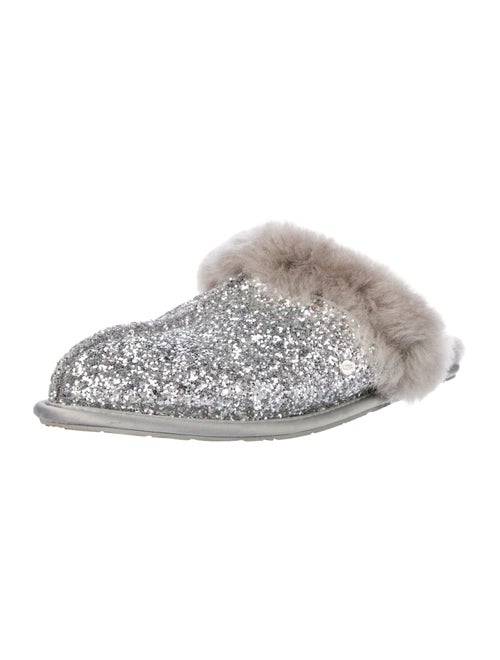 UGG Glitter Fur Trim Mules