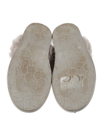 UGG Glitter Fur Trim Mules